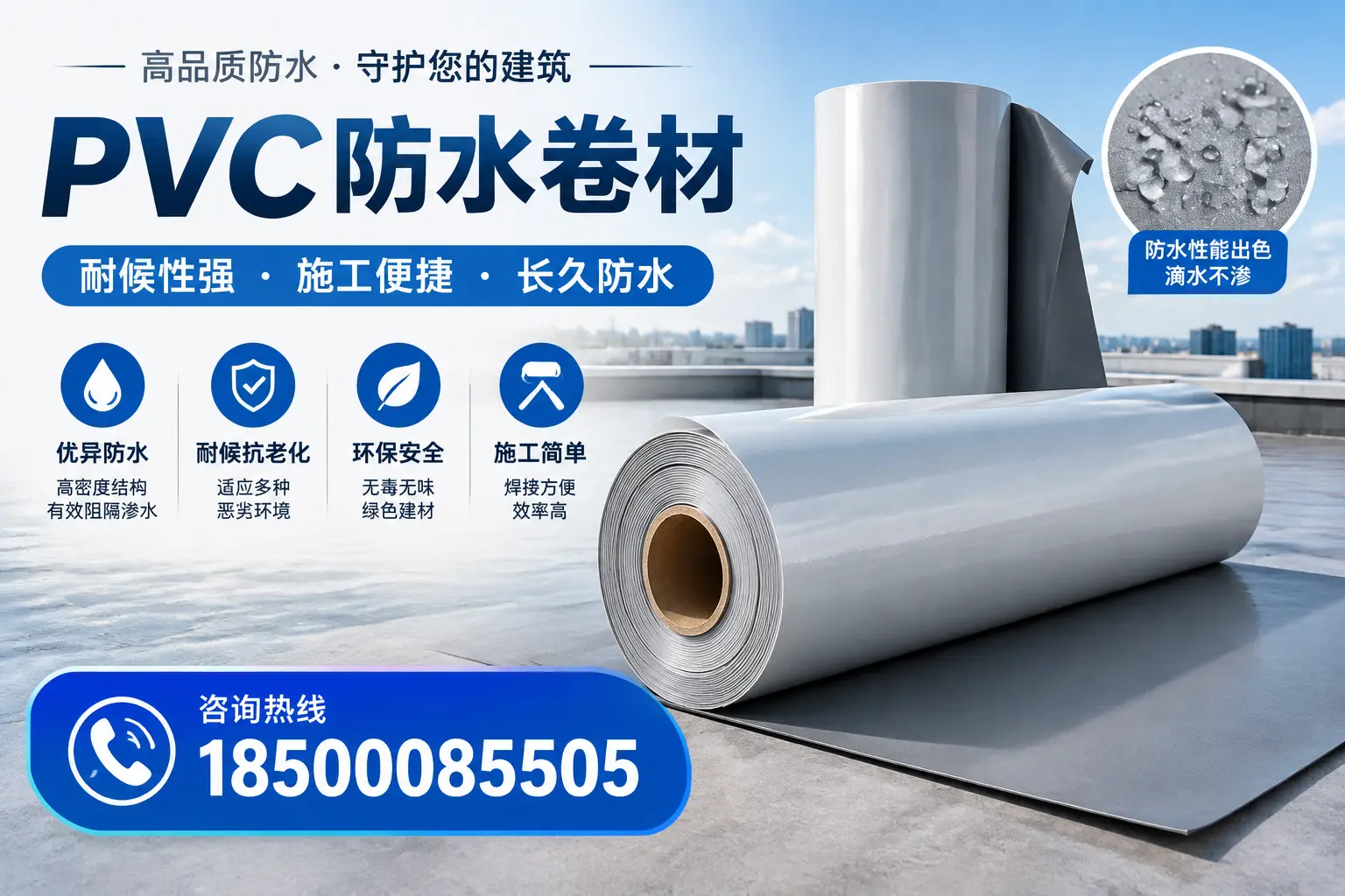 pvc防水卷材在渭南的行业应用前景分析